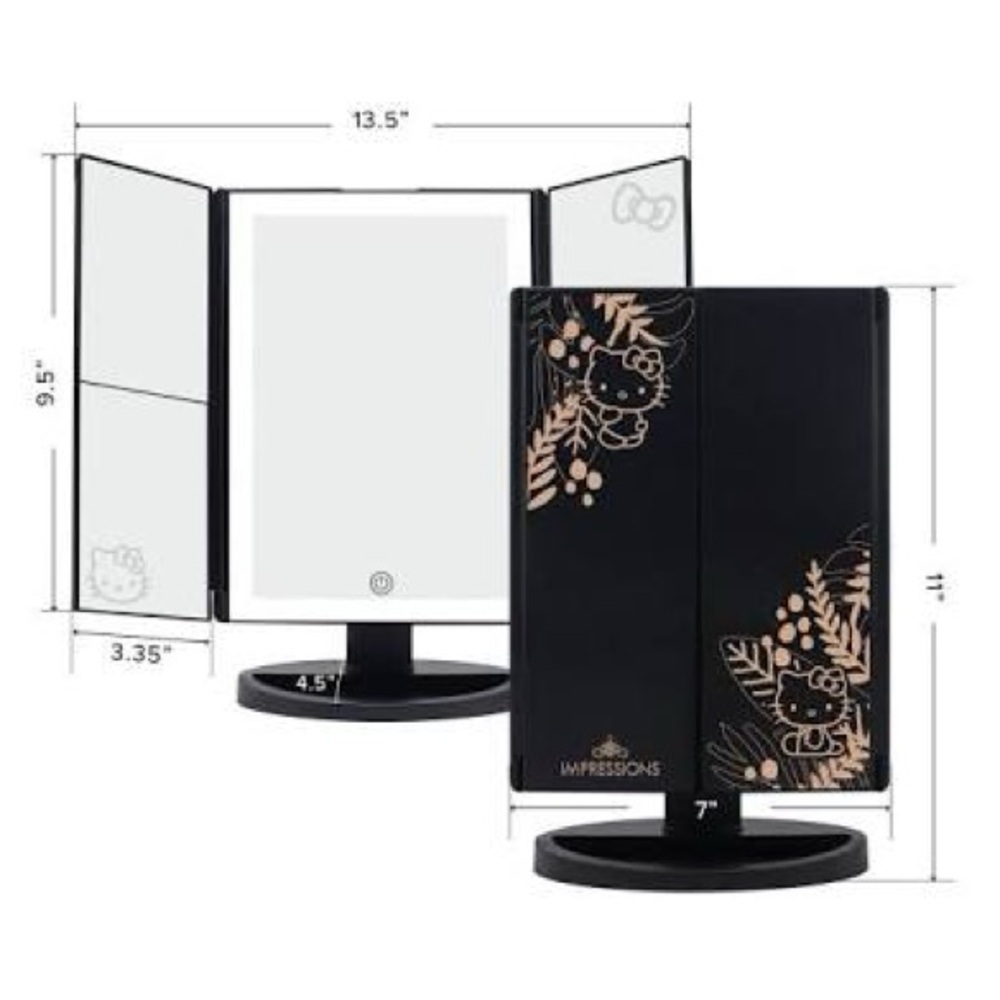 Hello Kitty Trifold Mirror NWOB - Picture 3 of 3